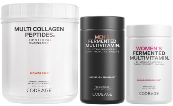 Codeage bundle de colágeno y multivitamínico - frente