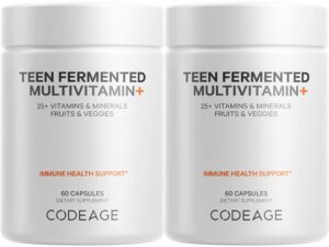 Version 1.0.0 Caja multivitamínica para adolescentes Codeage 120 cápsulas