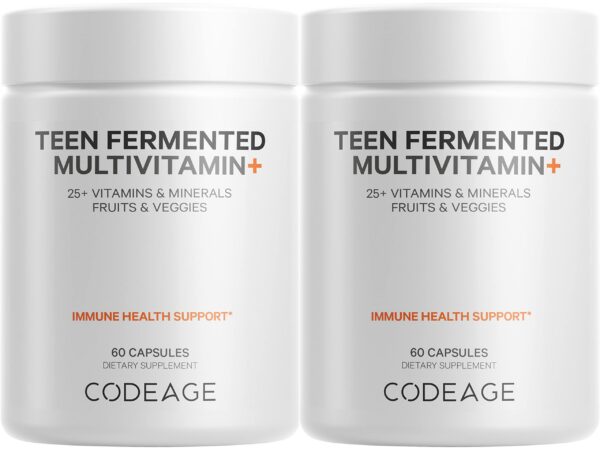 Version 1.0.0 Caja multivitamínica para adolescentes Codeage 120 cápsulas