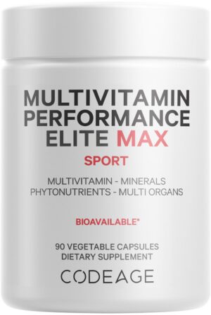 Codeage Multivitaminico Performance Elite Max frasco frontal