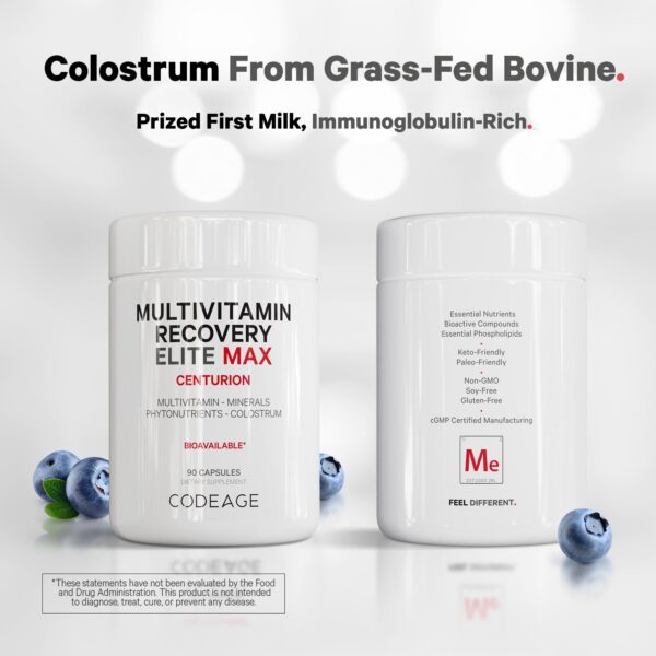 Version 1.0.0 Ingredientes naturales Codeage Recovery Elite Max multivitamínico