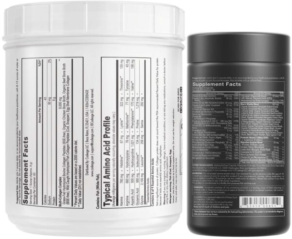 Frasco Codeage con etiqueta frontal