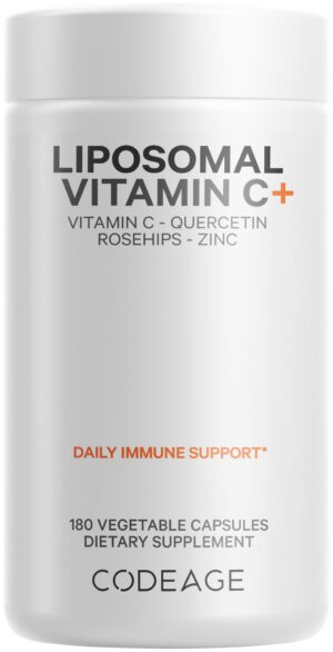Version 1.0.0 Codeage vitamina c liposomal 1500mg envase 180 cápsulas veganas