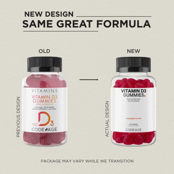 Código de ingredientes en gominolas vitamina d3 Codeage