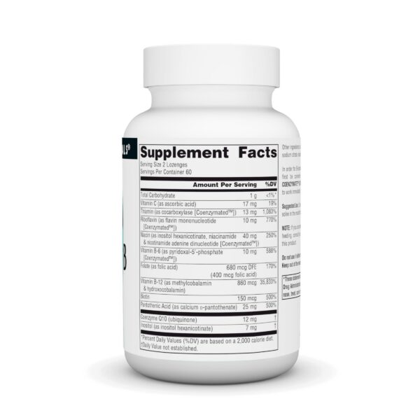 Pastillas naranjas de Coenzymate B Complex