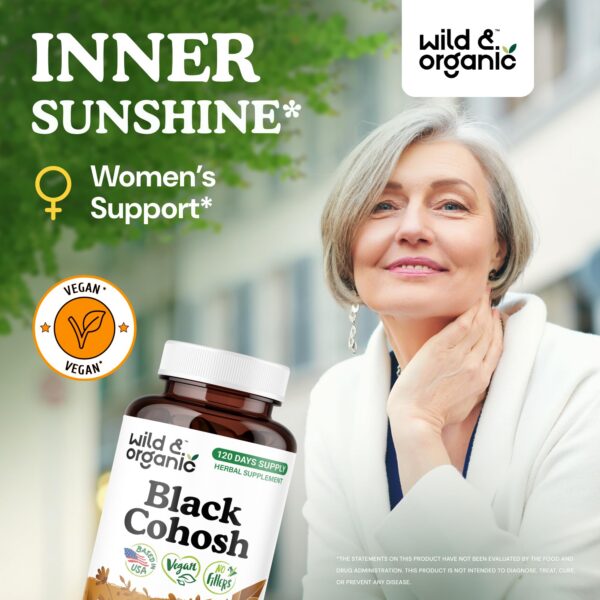 Cápsulas veganas de cohosh negro para apoyo femenino