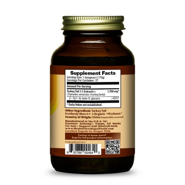 Cola de Pavo HealthForce SuperFoods mostrado