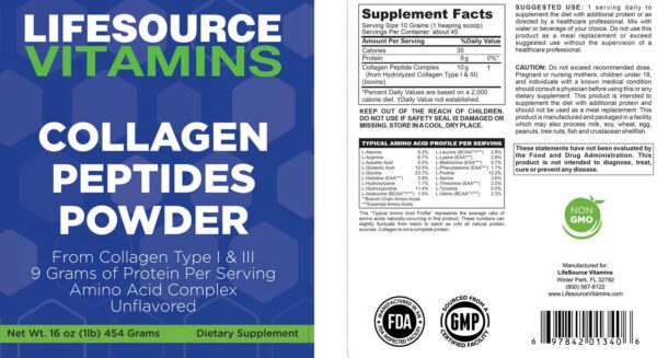 Mezcla en bebidas del Colágeno LifeSource