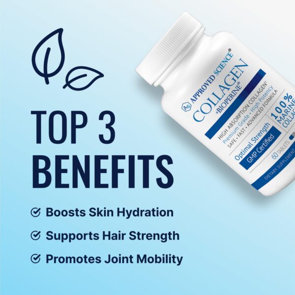 Tabletas de colágeno marino