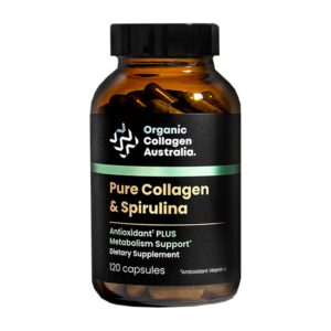 Version 1.0.0 Colágeno orgánico Australia cápsulas vista frontal