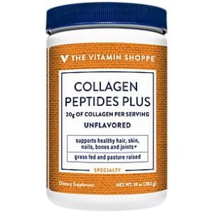 Version 1.0.0 Colágeno Peptidos Plus polvo frasco.