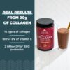 Colágeno en polvo y etiquetado de beneficios de Ancient Nutrition