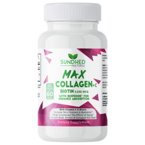 Frente de etiqueta Collagen Plus C Sundhed Natural