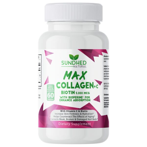 Frente de etiqueta Collagen Plus C Sundhed Natural