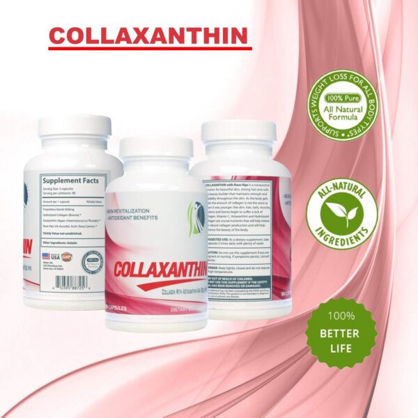 Cápsulas de COLLAXANTHIN Colágeno con antioxidantes