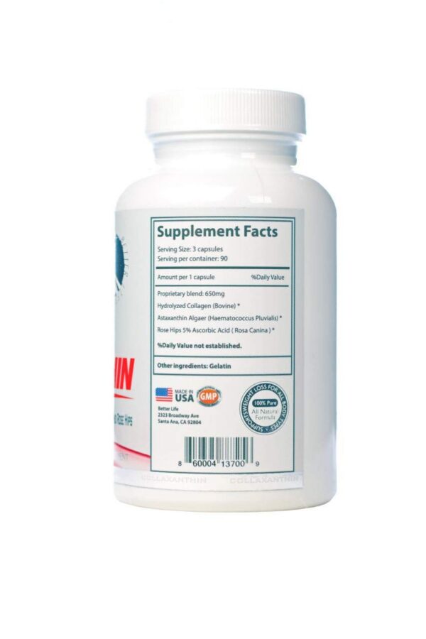 Etiqueta de COLLAXANTHIN Colágeno con antioxidantes