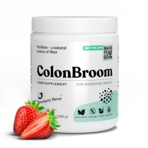 ColonBroom polvo de psyllium con sabor a fresa envase frontal