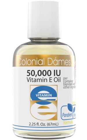 Version 1.0.0 Colonial Dames aceite vitamina e alta potencia en botella