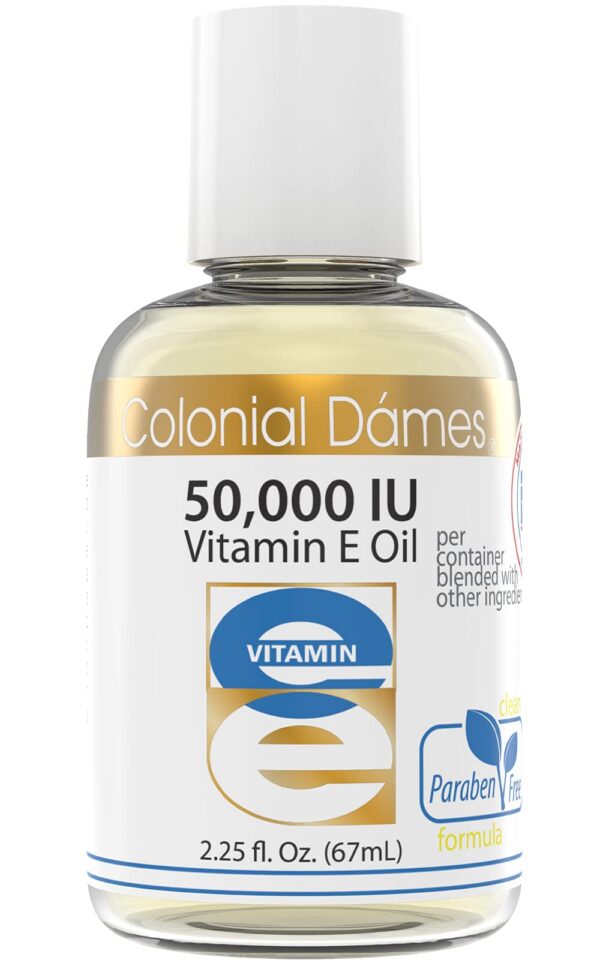 Colonial Dames aceite vitamina e alta potencia en botella