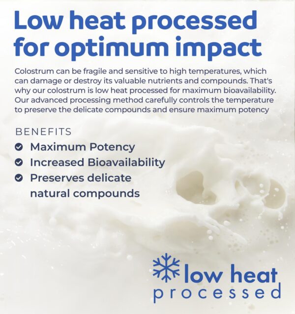 Colostro bovino etiqueta trasera