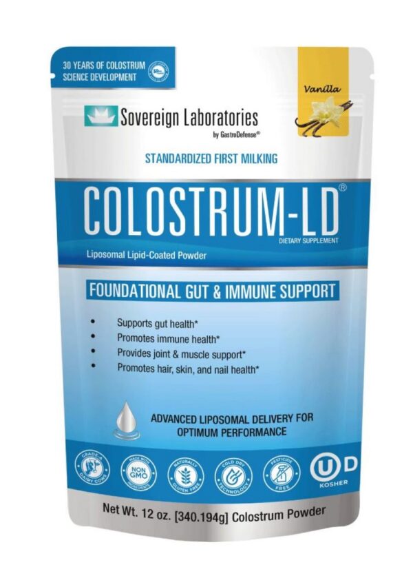 Frente de Paquete Colostrum-LD vainilla 12 oz