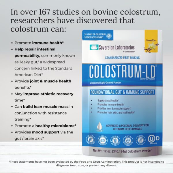Caja de producto Colostrum-LD vainilla