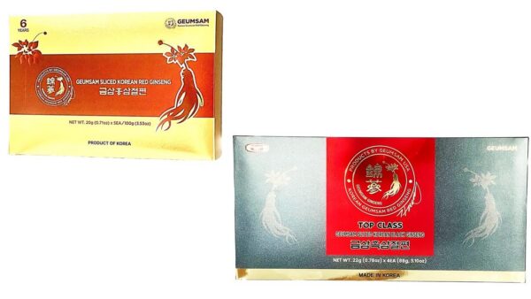 Version 1.0.0 Caja de Ginseng rojo en rodajas, presentación grande