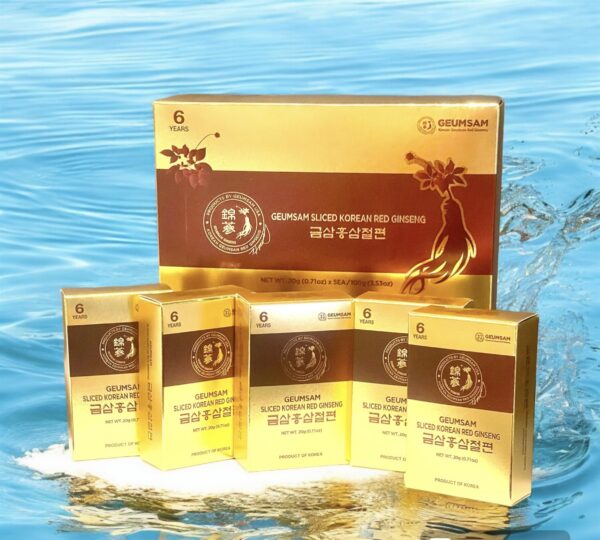 Version 1.0.0 Caja de Ginseng negro en rodajas grande