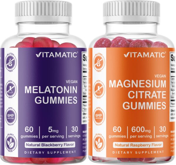 Version 1.0.0 Combo gomitas magnesio y melatonina Vitamatic presentación