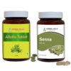 Combo tabletas alfalfa y cápsulas hoja de senna HERBAL HILLS