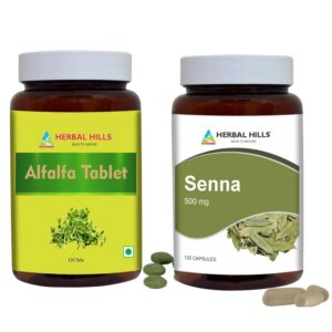 Version 1.0.0 Combo tabletas alfalfa y cápsulas hoja de senna HERBAL HILLS