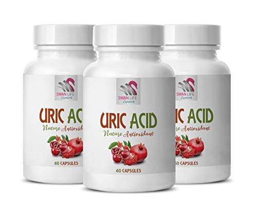 Complejo antioxidante ácido úrico natural 3 botellas 180 cápsulas