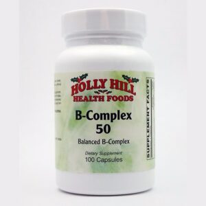 Complejo B50 Holly Hill Health Cápsulas caja frontal
