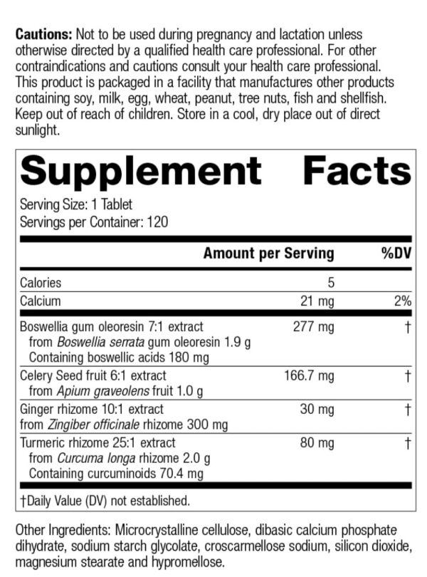 Version 1.0.0 Complejo de Boswellia MediHerb, vista lateral del envase