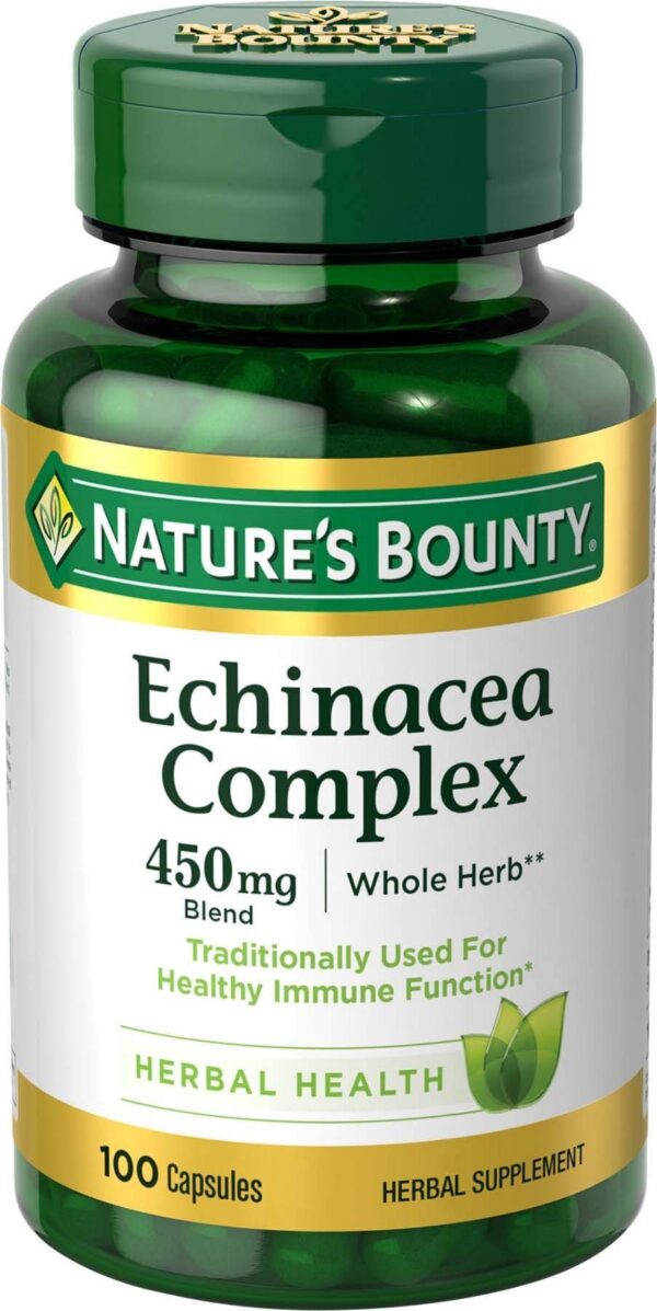 Complejo de equinácea Nature's Bounty frasco 100 cápsulas