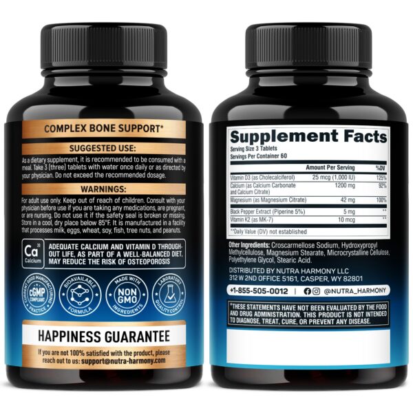 Complejo de Vitamina B y Calcio NUTRAHARMONY