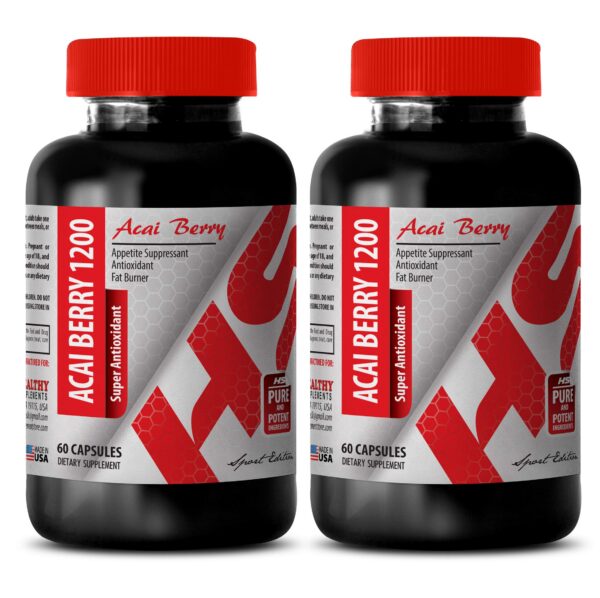 Version 1.0.0 suplemento acai bayas mezcla extracto natural 60 cápsulas