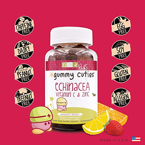Complemento infantil Equinácea, vitaminas, zinc Gummy Cuties