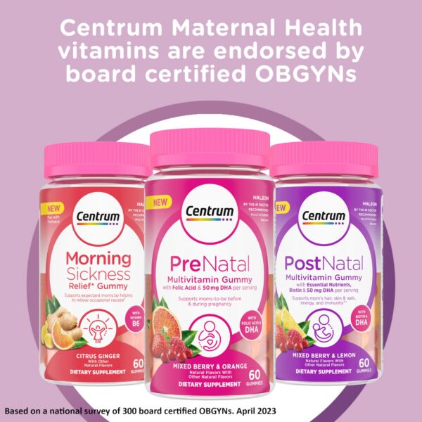 Complemento vitamínico femenino Centrum prenatal sin gluten