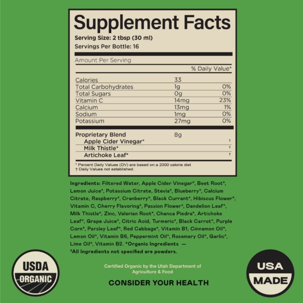 Frente de unidades de 8 oz