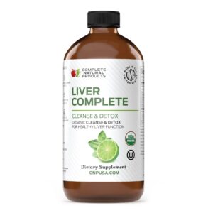 Frasco de Liver Complete 12 oz en fondo blanco
