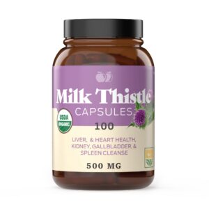 Complete Natural Products cápsulas de cardo mariano orgánico frasco