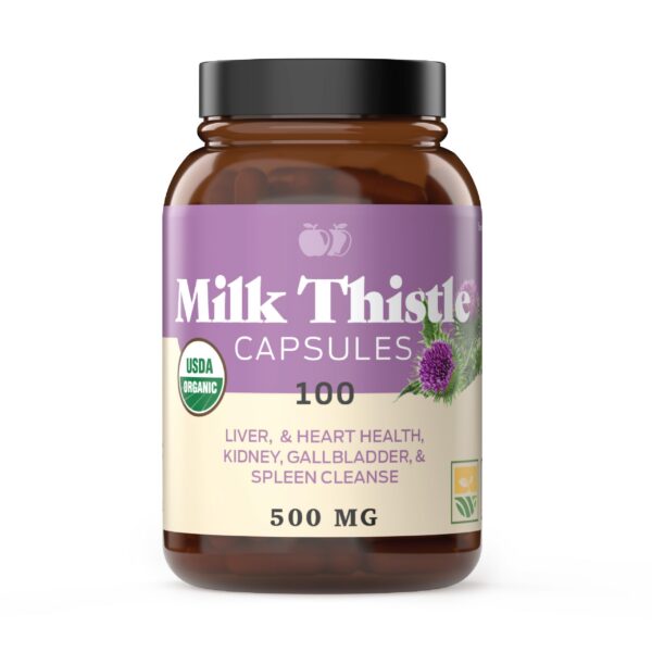 Complete Natural Products cápsulas de cardo mariano orgánico frasco