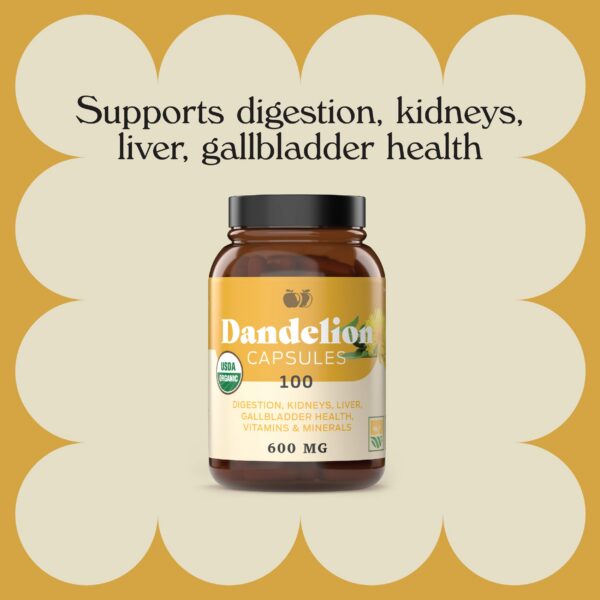 Visión superior envase Cápsulas diente de león