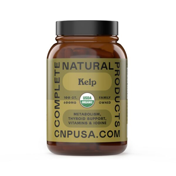 Complete Natural Products Kelp Cruda cápsulas frontal