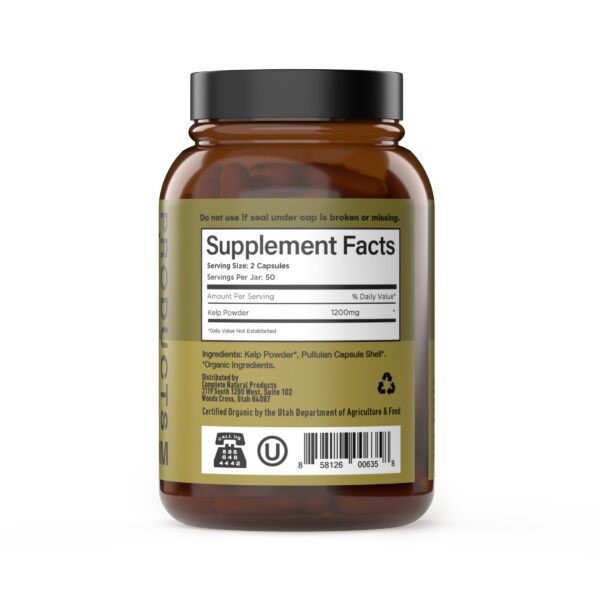 Detalle de ingredientes y sello kosher