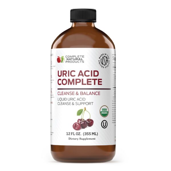 Complete Natural Uric Acid Complete - botella frontal 12oz