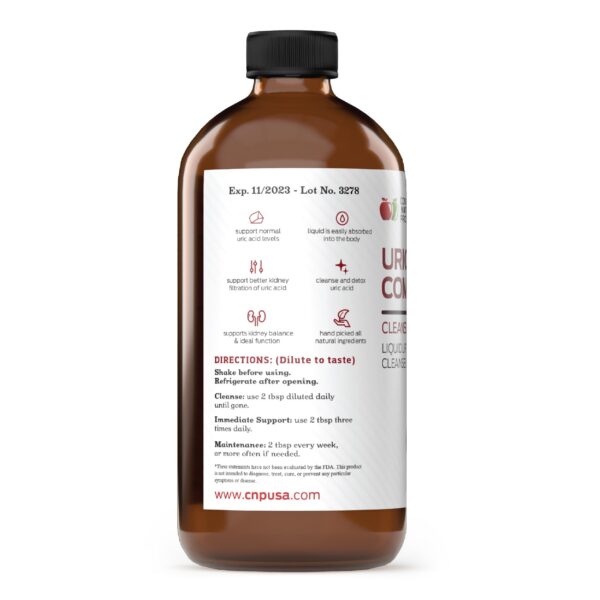 Etiqueta de Complete Natural Uric Acid Complete 12oz
