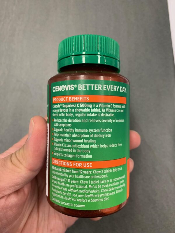 Comprimidos Cenovis C 500 mg envase