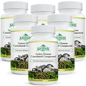 Suplemento compuesto hexósico activo 1500 mg con extractos naturales de 8 hongos